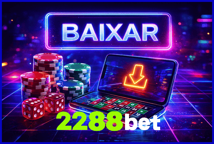 Imagem promovendo o app oficial da 2288BET para mobile